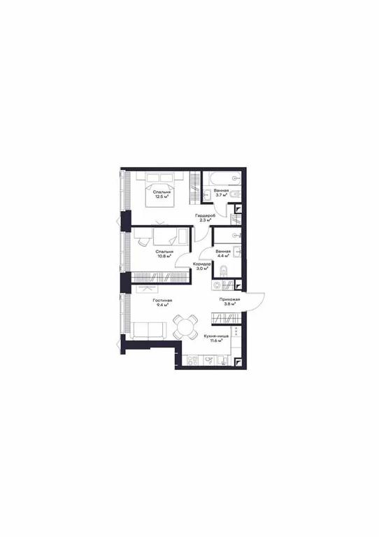 2-BD Apartment Sale, 61.02 sq. m. at Jois, 3rd Silikatny Drive, 10, Moscow, Russia #1 2-BD Apartment Sale, 61.02 sq. m. at Jois, 3rd Silikatny Drive, 10, Moscow, Russia #1