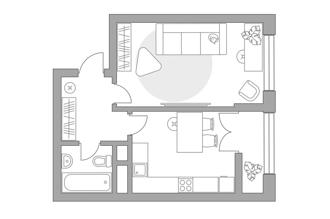 1-BD Apartment Sale, 39.42平方米 at Pekhra, Yaganova Street, 5, Balashikha, Moscow Region, Russia #1