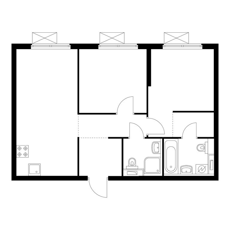 2-BD Apartment Sale, 57.9平方米 at Holland Park, Volokolamskoye Highway, 71/13к1, Moscow, Russia #1 2-BD Apartment Sale, 57.9平方米 at Holland Park, Volokolamskoye Highway, 71/13к1, Moscow, Russia #1