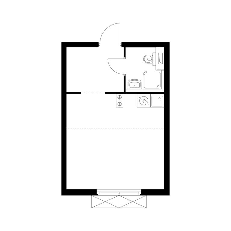 Apartment Sale, 26 sq. m. at Holland Park, Volokolamskoye Highway, 71/13к1, Moscow, Russia #1