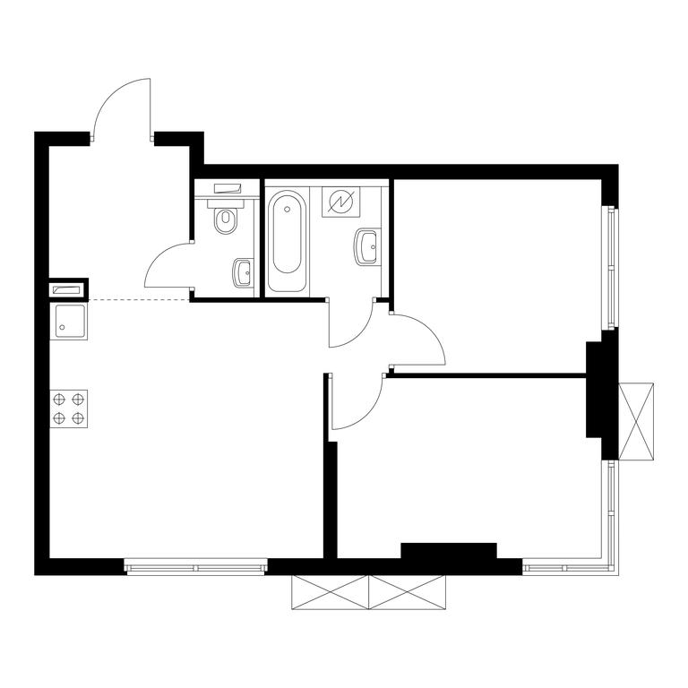 2-BD Apartment Sale, 49.6 sq. m. at Holland Park, Volokolamskoye Highway, 71/13к1, Moscow, Russia #1 2-BD Apartment Sale, 49.6 sq. m. at Holland Park, Volokolamskoye Highway, 71/13к1, Moscow, Russia #1
