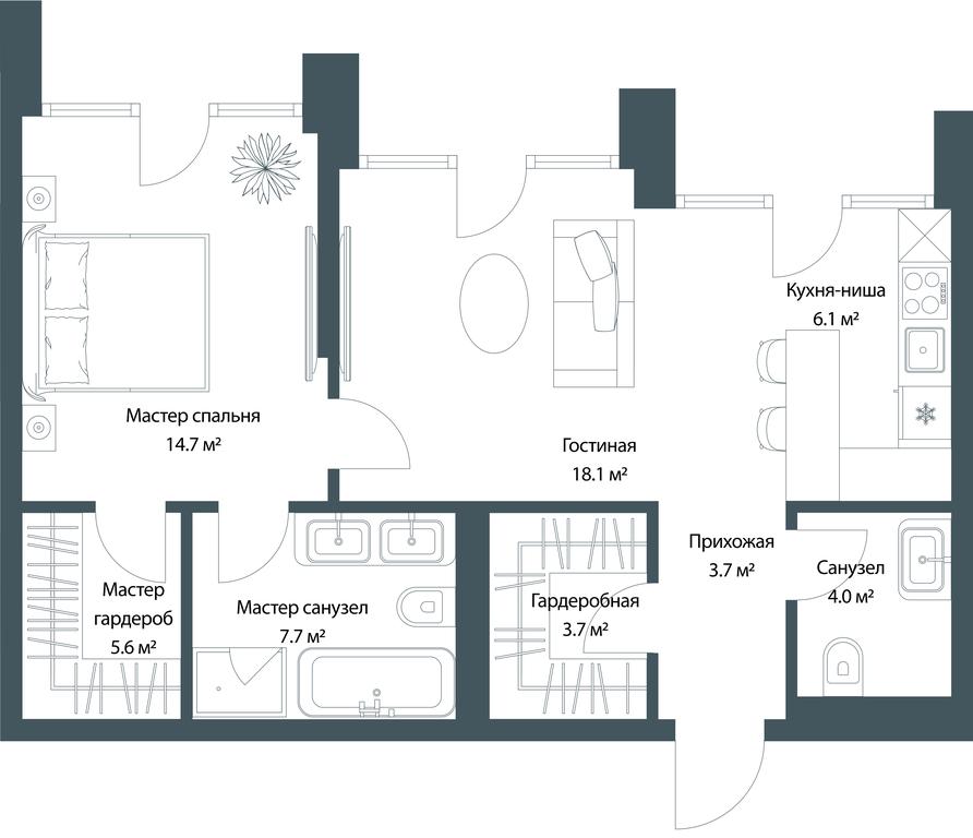 Apartment Sale, 77.8 sq. m. at Opus, Derbenevskaya Street, 1с1, Moscow, Russia #1 Apartment Sale, 77.8 sq. m. at Opus, Derbenevskaya Street, 1с1, Moscow, Russia #1