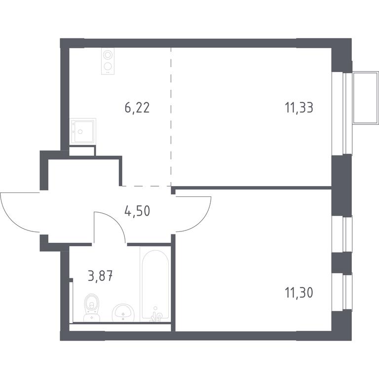 Apartment Sale, 37.22 sq. m. at Egorovo Park, 1-y kvartal, posyolok Zhilino-1, Lubertsy City District, Moscow Region, Russia #1 Apartment Sale, 37.22 sq. m. at Egorovo Park, 1-y kvartal, posyolok Zhilino-1, Lubertsy City District, Moscow Region, Russia #1