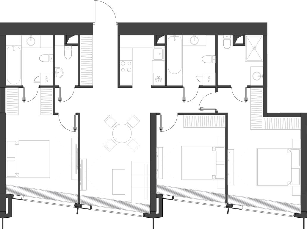3-BD Apartment Sale, 102.42 sq. m. at Dom Dau, 1st Krasnogvardeysky Drive, 12с6, Moscow, Russia #1