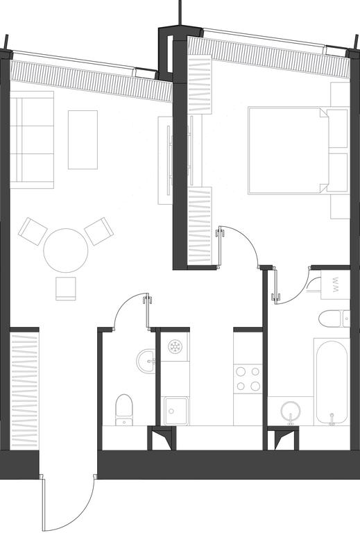 1-BD Apartment Sale, 54.22 sq. m. at Dom Dau, 1st Krasnogvardeysky Drive, 12с6, Moscow, Russia #1 1-BD Apartment Sale, 54.22 sq. m. at Dom Dau, 1st Krasnogvardeysky Drive, 12с6, Moscow, Russia #1