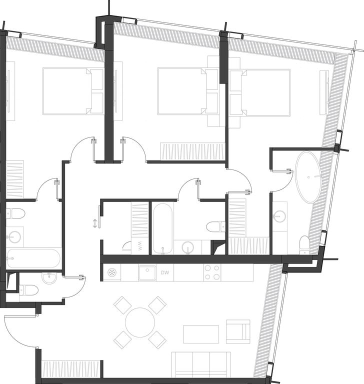 3-BD Apartment Sale, 111.63平方米 at Dom Dau, 1st Krasnogvardeysky Drive, 12с6, Moscow, Russia #1 3-BD Apartment Sale, 111.63平方米 at Dom Dau, 1st Krasnogvardeysky Drive, 12с6, Moscow, Russia #1