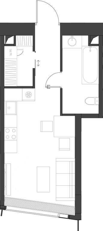 Apartment Sale, 31.52平方米 at Dom Dau, 1st Krasnogvardeysky Drive, 12с6, Moscow, Russia #1