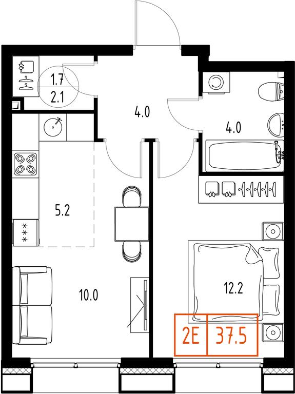 2-BD Apartment Sale, 37.5平方米 at Zarechnyi Kvartal, Torgovaya ulitsa, rabochiy posyolok Zarechye, Odintsovskiy City District, Moscow Region, Russia #1 2-BD Apartment Sale, 37.5平方米 at Zarechnyi Kvartal, Torgovaya ulitsa, rabochiy posyolok Zarechye, Odintsovskiy City District, Moscow Region, Russia #1