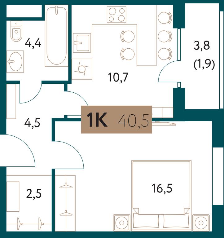 Продажа 1-комн. квартиры, 40,6 м² в ЖК «Настоящее», Винницкая улица, 8к2, Москва, Россия #1 Продажа 1-комн. квартиры, 40,6 м² в ЖК «Настоящее», Винницкая улица, 8к2, Москва, Россия #1