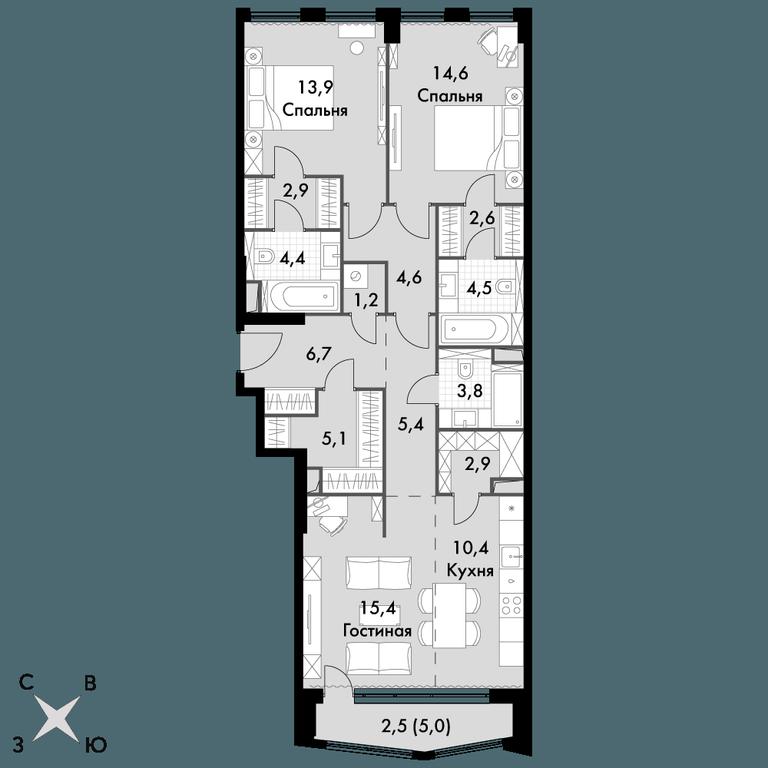 3-BD Apartment Sale, 100.9 sq. m. at Sydney City, Shenogina Street, 2, Moscow, Russia #1 3-BD Apartment Sale, 100.9 sq. m. at Sydney City, Shenogina Street, 2, Moscow, Russia #1