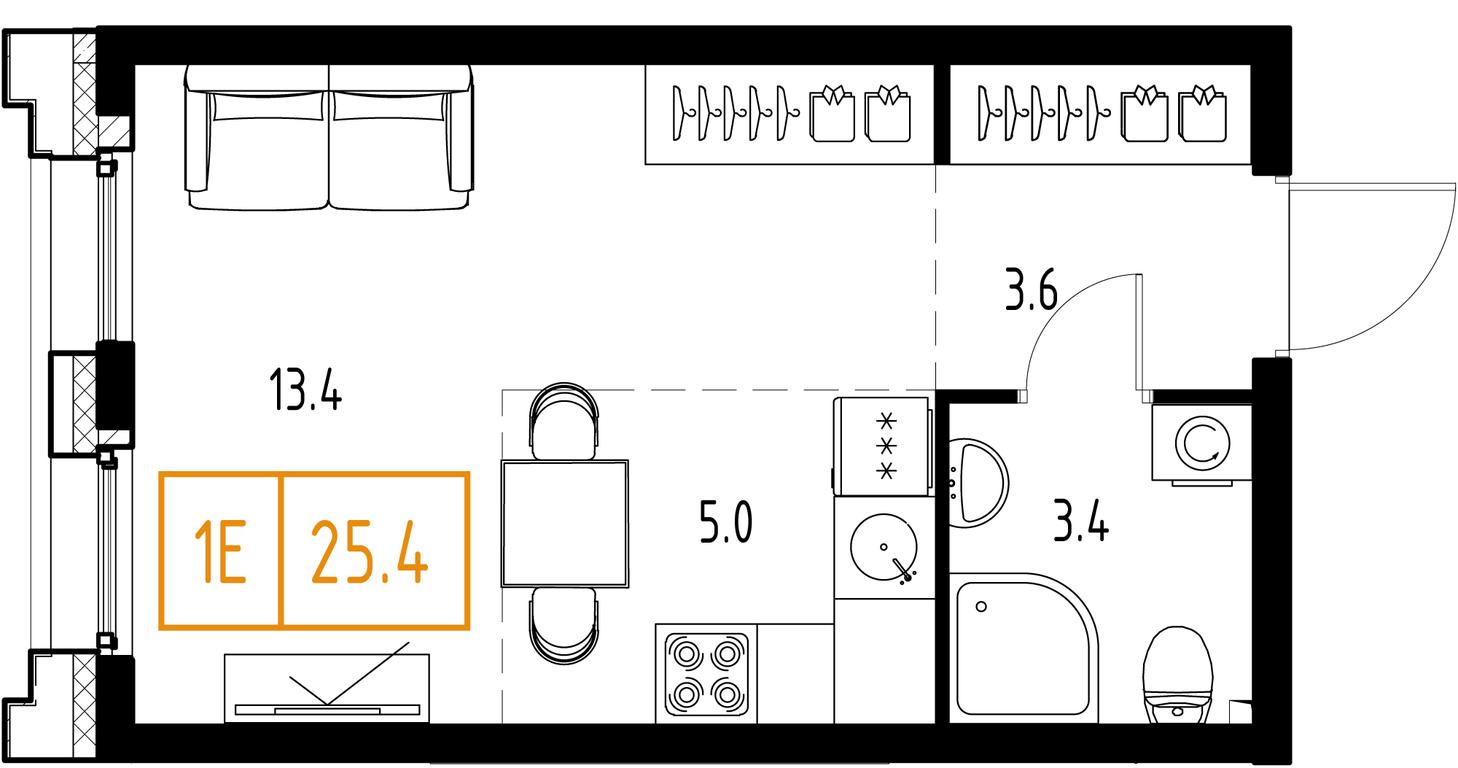 1-BD Apartment Sale, 25.4 sq. m. at Zarechnyi Kvartal, Torgovaya ulitsa, rabochiy posyolok Zarechye, Odintsovskiy City District, Moscow Region, Russia #1 1-BD Apartment Sale, 25.4 sq. m. at Zarechnyi Kvartal, Torgovaya ulitsa, rabochiy posyolok Zarechye, Odintsovskiy City District, Moscow Region, Russia #1