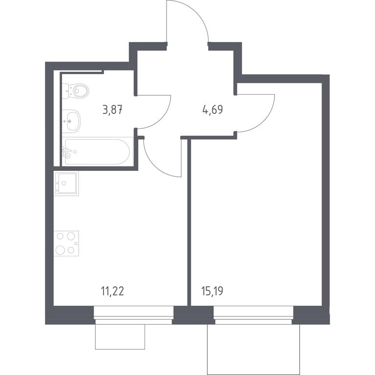 Apartment Sale, 34.97平方米 at Molzhaninovo, Leningradskoye Highway, 229, Moscow, Russia #1 Apartment Sale, 34.97平方米 at Molzhaninovo, Leningradskoye Highway, 229, Moscow, Russia #1