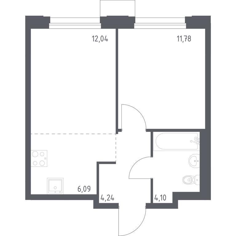 Apartment Sale, 38.25平方米 at Novoe Vnukovo, kvartal № 38, Kokoshkino Settlement, Moscow, Russia #1