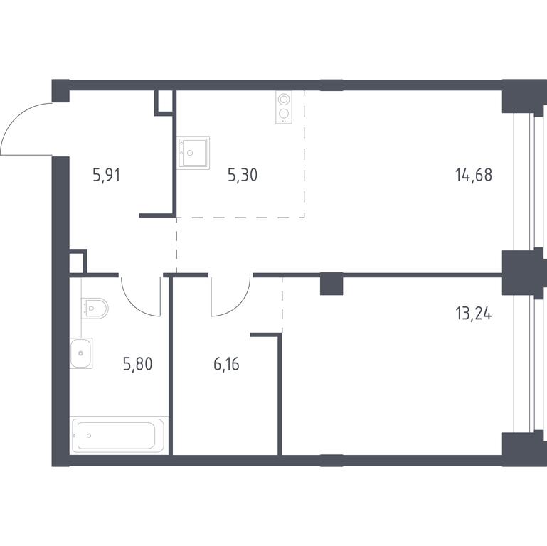 Apartment Sale, 51.09 sq. m. at Nova, Bratyev Fonchenko Street, вл21, Moscow, Russia #1 Apartment Sale, 51.09 sq. m. at Nova, Bratyev Fonchenko Street, вл21, Moscow, Russia #1