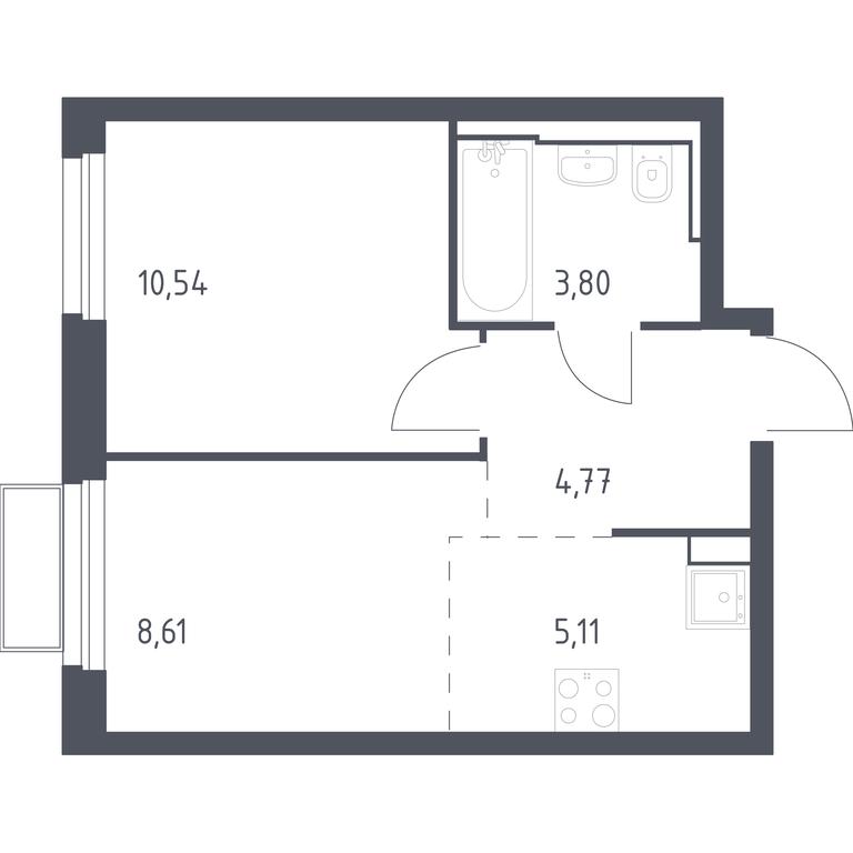 Apartment Sale, 33 sq. m. at Kvartal Strogino, zhiloy kompleks Kvartal Strogino, Krasnogorsk, Moscow Region, Russia #1 Apartment Sale, 33 sq. m. at Kvartal Strogino, zhiloy kompleks Kvartal Strogino, Krasnogorsk, Moscow Region, Russia #1