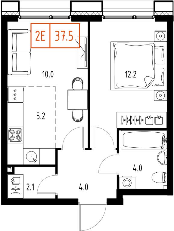 2-BD Apartment Sale, 37.5 sq. m. at Zarechnyi Kvartal, Torgovaya ulitsa, rabochiy posyolok Zarechye, Odintsovskiy City District, Moscow Region, Russia #1 2-BD Apartment Sale, 37.5 sq. m. at Zarechnyi Kvartal, Torgovaya ulitsa, rabochiy posyolok Zarechye, Odintsovskiy City District, Moscow Region, Russia #1