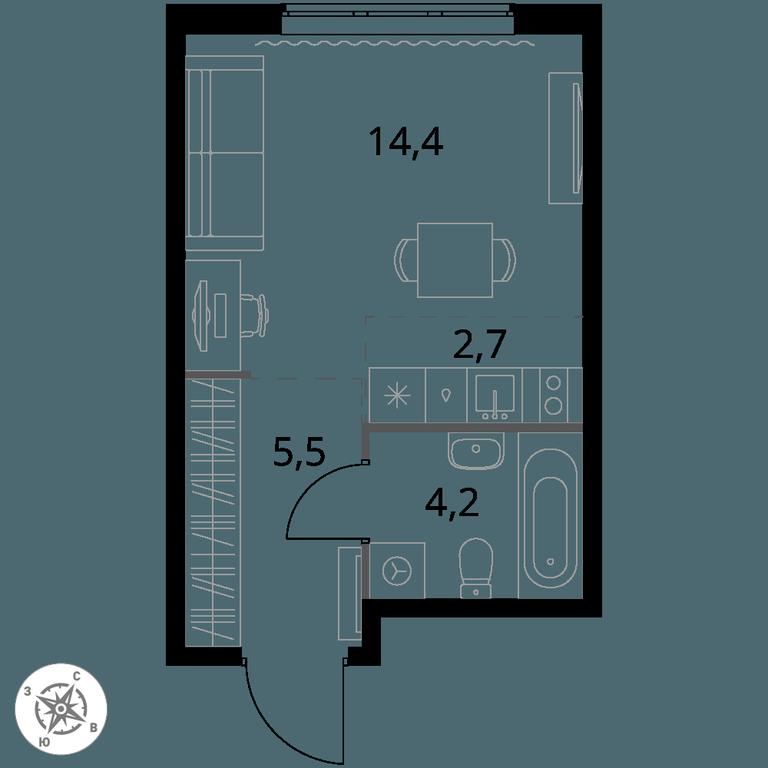 Apartment Sale, 26.8 sq. m. at 1 Izmajlovskij, Montazhnaya Street, 8с13, Moscow, Russia #1 Apartment Sale, 26.8 sq. m. at 1 Izmajlovskij, Montazhnaya Street, 8с13, Moscow, Russia #1