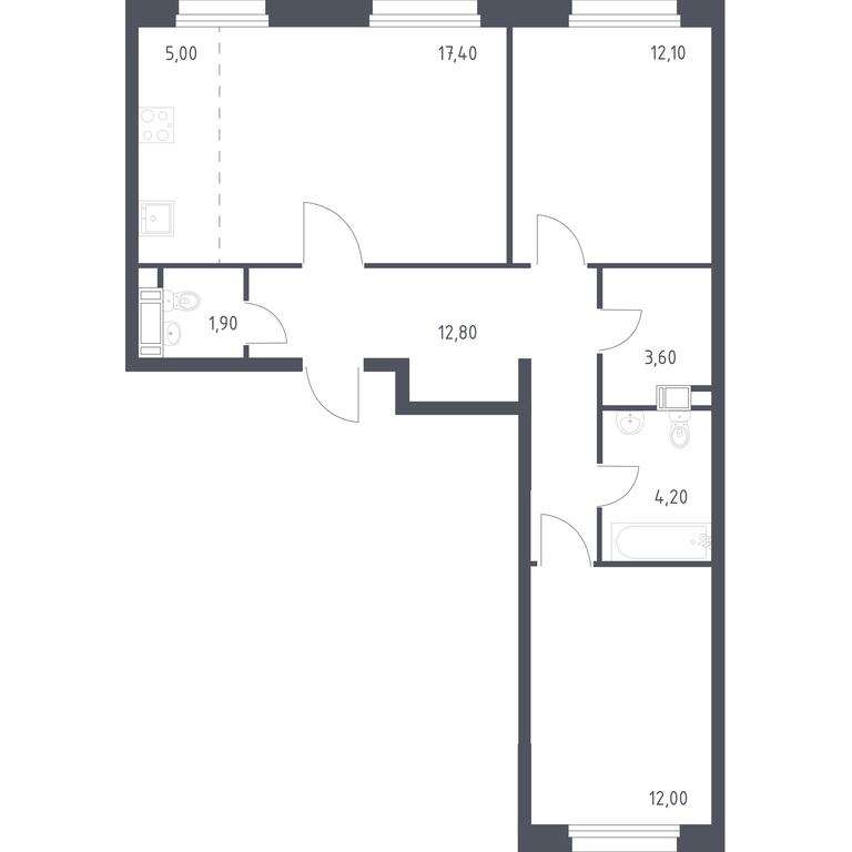Продажа 1-комн. квартиры, 67,4 м² в ЖК «Эко Бунино», проспект Куприна, 34к1, поселение Сосенское, Москва, Россия #1 Продажа 1-комн. квартиры, 67,4 м² в ЖК «Эко Бунино», проспект Куприна, 34к1, поселение Сосенское, Москва, Россия #1
