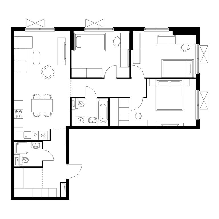 3-BD Apartment Sale, 83.9平方米 at Volzhskiy Park, 1st Grayvoronovsky Drive, 3с11, Moscow, Russia #1