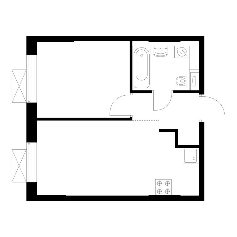 1-BD Apartment Sale, 33.5 sq. m. at Volzhskiy Park, 1st Grayvoronovsky Drive, 3с11, Moscow, Russia #1
