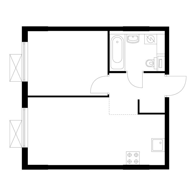 1-BD Apartment Sale, 36.3 sq. m. at Volzhskiy Park, 1st Grayvoronovsky Drive, 3с11, Moscow, Russia #1 1-BD Apartment Sale, 36.3 sq. m. at Volzhskiy Park, 1st Grayvoronovsky Drive, 3с11, Moscow, Russia #1
