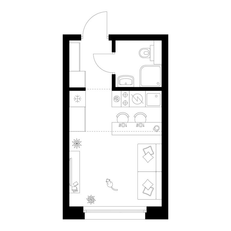 Apartment Sale, 19.4 sq. m. at Polar, Polyarnaya Street, 39Б, Moscow, Russia #2 Apartment Sale, 19.4 sq. m. at Polar, Polyarnaya Street, 39Б, Moscow, Russia #2