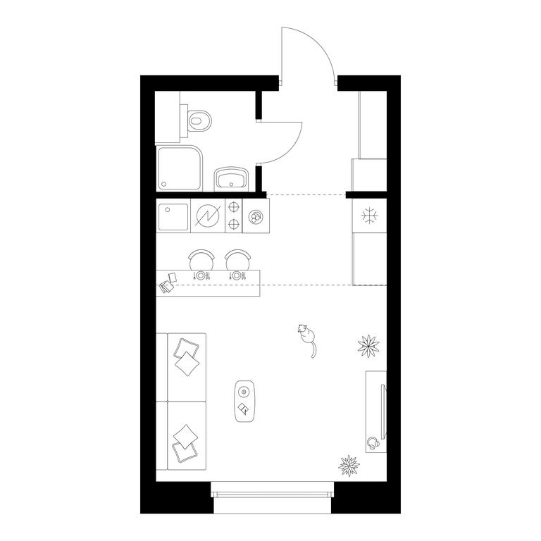 Apartment Sale, 25.1 sq. m. at Polar, Polyarnaya Street, 39Б, Moscow, Russia #2 Apartment Sale, 25.1 sq. m. at Polar, Polyarnaya Street, 39Б, Moscow, Russia #2