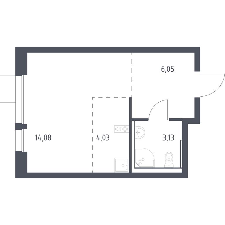 Apartment Sale, 26.9平方米 at Kvartal Aviatorov, ulitsa Koldunova, Aviatorov Microdistrict, Balashikha, Moscow Region, Russia #1 Apartment Sale, 26.9平方米 at Kvartal Aviatorov, ulitsa Koldunova, Aviatorov Microdistrict, Balashikha, Moscow Region, Russia #1