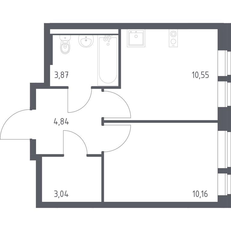 Apartment Sale, 32.46平方米 at Kvartal Aviatorov, ulitsa Koldunova, Aviatorov Microdistrict, Balashikha, Moscow Region, Russia #1 Apartment Sale, 32.46平方米 at Kvartal Aviatorov, ulitsa Koldunova, Aviatorov Microdistrict, Balashikha, Moscow Region, Russia #1