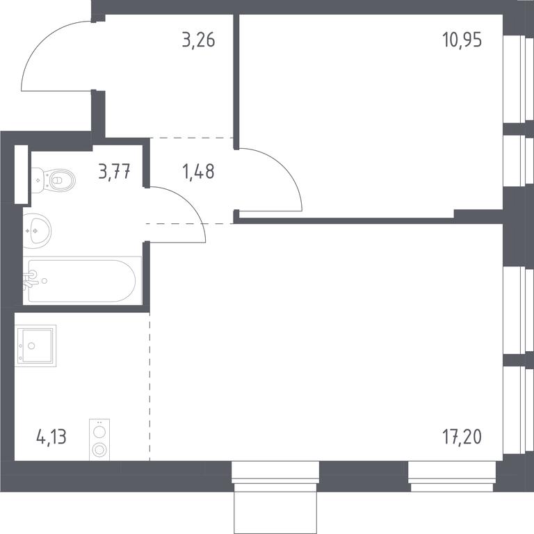 Apartment Sale, 40.79平方米 at Kvartal Aviatorov, ulitsa Koldunova, Aviatorov Microdistrict, Balashikha, Moscow Region, Russia #1 Apartment Sale, 40.79平方米 at Kvartal Aviatorov, ulitsa Koldunova, Aviatorov Microdistrict, Balashikha, Moscow Region, Russia #1
