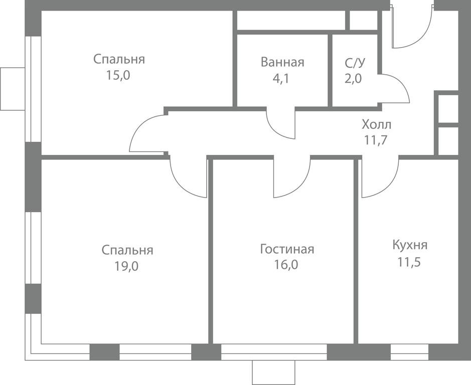 3-BD Apartment Sale, 79.3平方米 at Stellar City, Skolkovskoye Highway, 1, Moscow, Russia #1 3-BD Apartment Sale, 79.3平方米 at Stellar City, Skolkovskoye Highway, 1, Moscow, Russia #1