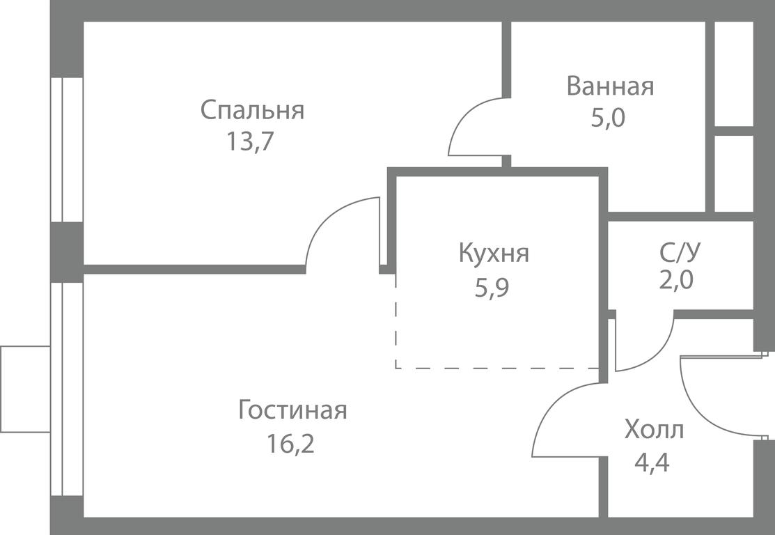 2-BD Apartment Sale, 47.2平方米 at Stellar City, Skolkovskoye Highway, 1, Moscow, Russia #1 2-BD Apartment Sale, 47.2平方米 at Stellar City, Skolkovskoye Highway, 1, Moscow, Russia #1