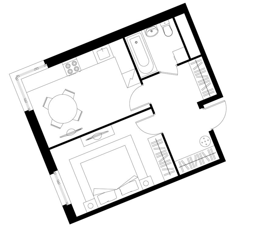 Apartment Sale, 40.8 sq. m. at Peredelkino Blizhnee, Korneya Chukovskogo Street, 1, Vnukovskoye Settlement, Moscow, Russia #1