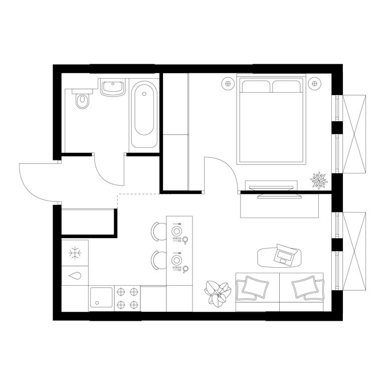 1-BD Apartment Sale, 32.6 sq. m. at Salarevo Park, Salaryevskaya Street, 8к1, Moskovskiy Settlement, Moscow, Russia #1 1-BD Apartment Sale, 32.6 sq. m. at Salarevo Park, Salaryevskaya Street, 8к1, Moskovskiy Settlement, Moscow, Russia #1