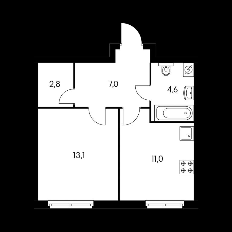 Продажа 1-комн. квартиры, 38,3 м² в ЖК «Лефортово парк», Красноказарменная улица, 14Ак2, Москва, Россия #1 Продажа 1-комн. квартиры, 38,3 м² в ЖК «Лефортово парк», Красноказарменная улица, 14Ак2, Москва, Россия #1