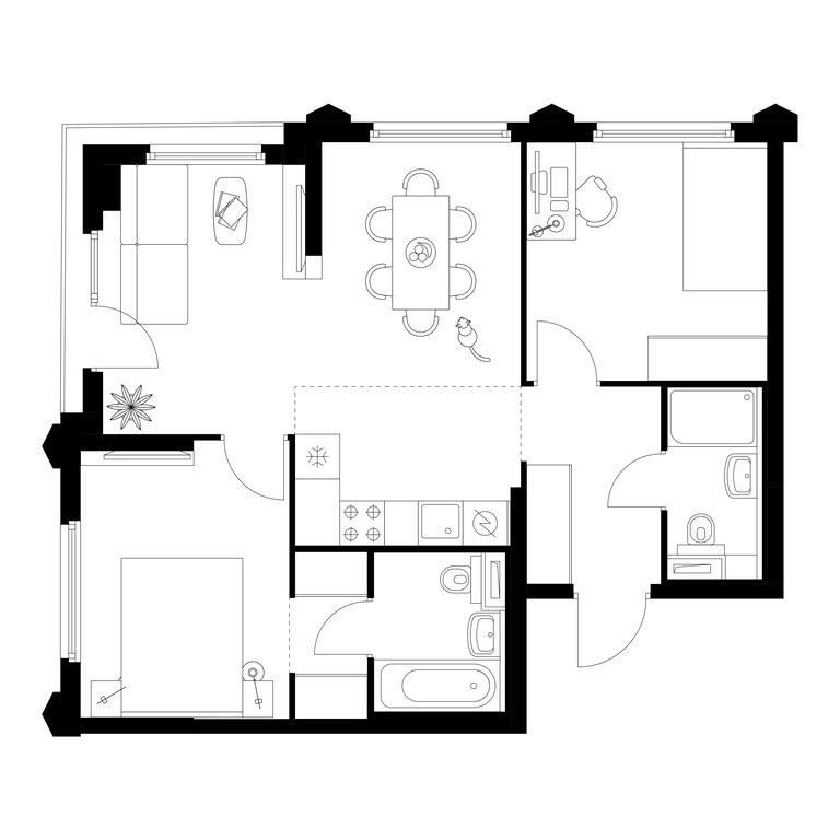 2-BD Apartment Sale, 59.2 sq. m. at Businovskiy Park, Izhorskaya Street, 6с5, Moscow, Russia #1 2-BD Apartment Sale, 59.2 sq. m. at Businovskiy Park, Izhorskaya Street, 6с5, Moscow, Russia #1
