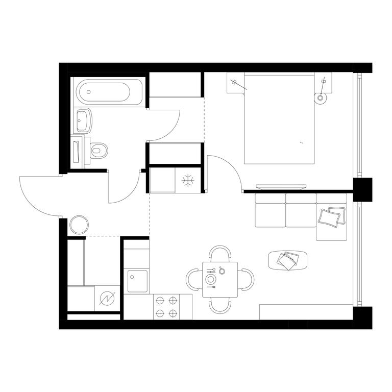 1-BD Apartment Sale, 36.1 sq. m. at Businovskiy Park, Izhorskaya Street, 6с5, Moscow, Russia #1 1-BD Apartment Sale, 36.1 sq. m. at Businovskiy Park, Izhorskaya Street, 6с5, Moscow, Russia #1