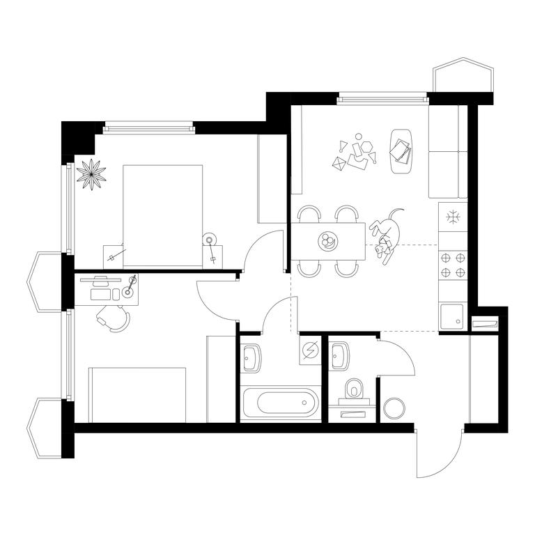 2-BD Apartment Sale, 48.7 sq. m. at Businovskiy Park, Izhorskaya Street, 6с5, Moscow, Russia #1 2-BD Apartment Sale, 48.7 sq. m. at Businovskiy Park, Izhorskaya Street, 6с5, Moscow, Russia #1