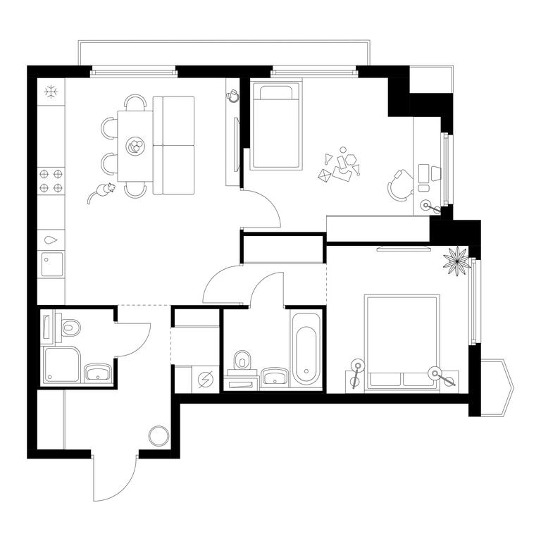 2-BD Apartment Sale, 60.6 sq. m. at Businovskiy Park, Izhorskaya Street, 6с5, Moscow, Russia #1 2-BD Apartment Sale, 60.6 sq. m. at Businovskiy Park, Izhorskaya Street, 6с5, Moscow, Russia #1