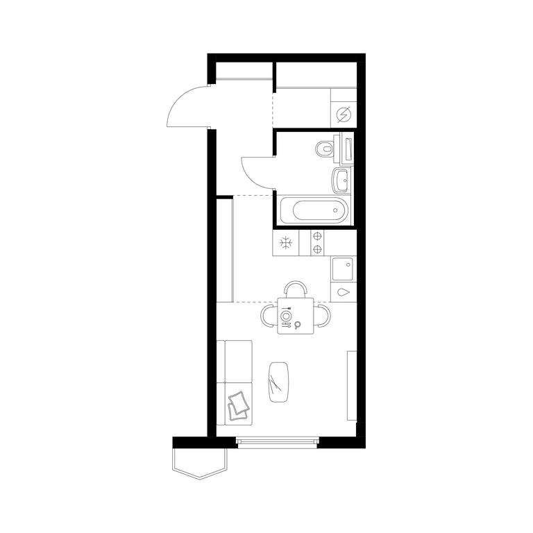 Apartment Sale, 26.1 sq. m. at Businovskiy Park, Izhorskaya Street, 6с5, Moscow, Russia #1 Apartment Sale, 26.1 sq. m. at Businovskiy Park, Izhorskaya Street, 6с5, Moscow, Russia #1