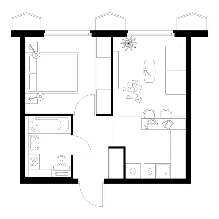 1-BD Apartment Sale, 34.3 sq. m. at Businovskiy Park, Izhorskaya Street, 6с5, Moscow, Russia #1 1-BD Apartment Sale, 34.3 sq. m. at Businovskiy Park, Izhorskaya Street, 6с5, Moscow, Russia #1