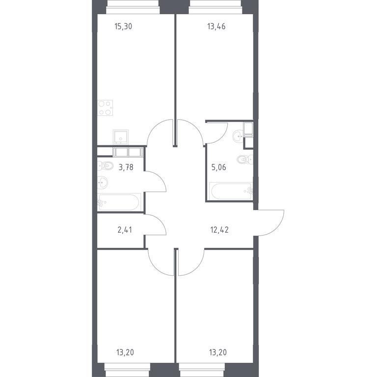 Продажа 2-комн. квартиры, 78,83 м² в ЖК «Эко Бунино», проспект Куприна, 34к1, поселение Сосенское, Москва, Россия #1 Продажа 2-комн. квартиры, 78,83 м² в ЖК «Эко Бунино», проспект Куприна, 34к1, поселение Сосенское, Москва, Россия #1