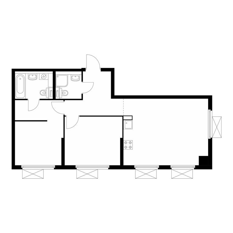 2-BD Apartment Sale, 63.5 sq. m. at Mitinskiy Les, Muravskaya Street, 44А, Moscow, Russia #1 2-BD Apartment Sale, 63.5 sq. m. at Mitinskiy Les, Muravskaya Street, 44А, Moscow, Russia #1