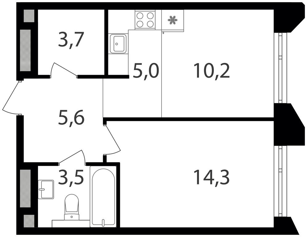 1-BD Apartment Sale, 42.3 sq. m. at Petrovskiy Park II, Stary Petrovsko-Razumovsky Drive, 1/23, Moscow, Russia #1 1-BD Apartment Sale, 42.3 sq. m. at Petrovskiy Park II, Stary Petrovsko-Razumovsky Drive, 1/23, Moscow, Russia #1