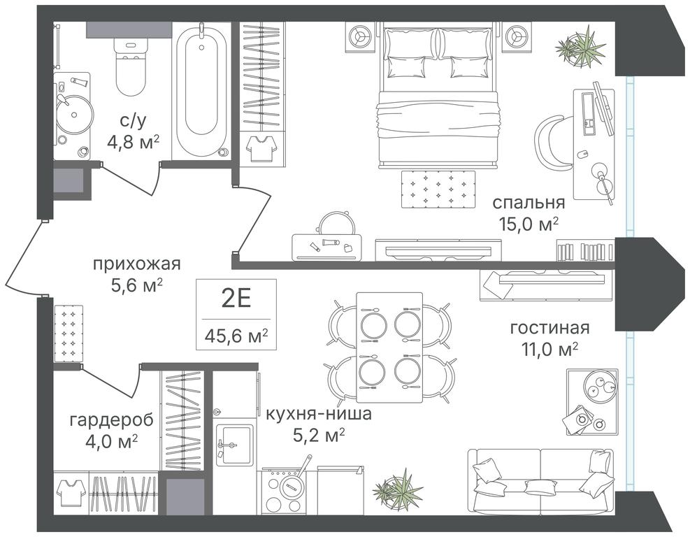 1-BD Apartment Sale, 45.6 sq. m. at Petrovskiy Park II, Stary Petrovsko-Razumovsky Drive, 1/23, Moscow, Russia #2 1-BD Apartment Sale, 45.6 sq. m. at Petrovskiy Park II, Stary Petrovsko-Razumovsky Drive, 1/23, Moscow, Russia #2