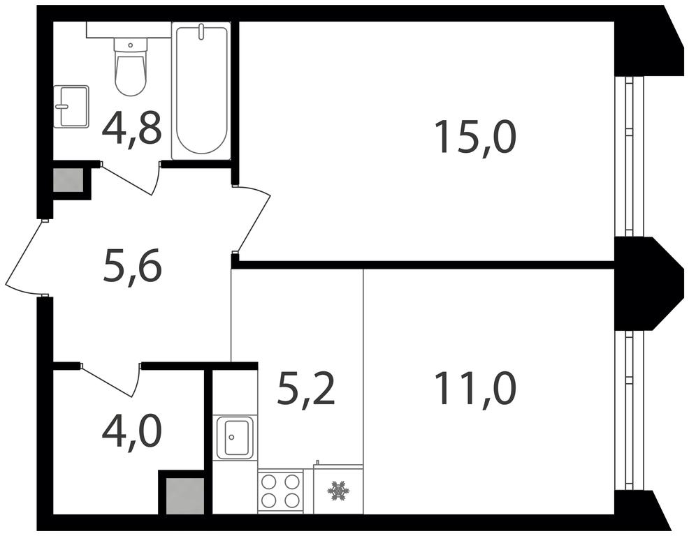 1-BD Apartment Sale, 45.6 sq. m. at Petrovskiy Park II, Stary Petrovsko-Razumovsky Drive, 1/23, Moscow, Russia #1 1-BD Apartment Sale, 45.6 sq. m. at Petrovskiy Park II, Stary Petrovsko-Razumovsky Drive, 1/23, Moscow, Russia #1