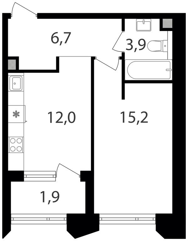 1-BD Apartment Sale, 39.7 sq. m. at Petrovskiy Park II, Stary Petrovsko-Razumovsky Drive, 1/23, Moscow, Russia #1 1-BD Apartment Sale, 39.7 sq. m. at Petrovskiy Park II, Stary Petrovsko-Razumovsky Drive, 1/23, Moscow, Russia #1