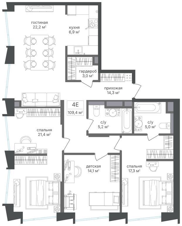 3-BD Apartment Sale, 109.4 sq. m. at Petrovskiy Park II, Stary Petrovsko-Razumovsky Drive, 1/23, Moscow, Russia #2 3-BD Apartment Sale, 109.4 sq. m. at Petrovskiy Park II, Stary Petrovsko-Razumovsky Drive, 1/23, Moscow, Russia #2