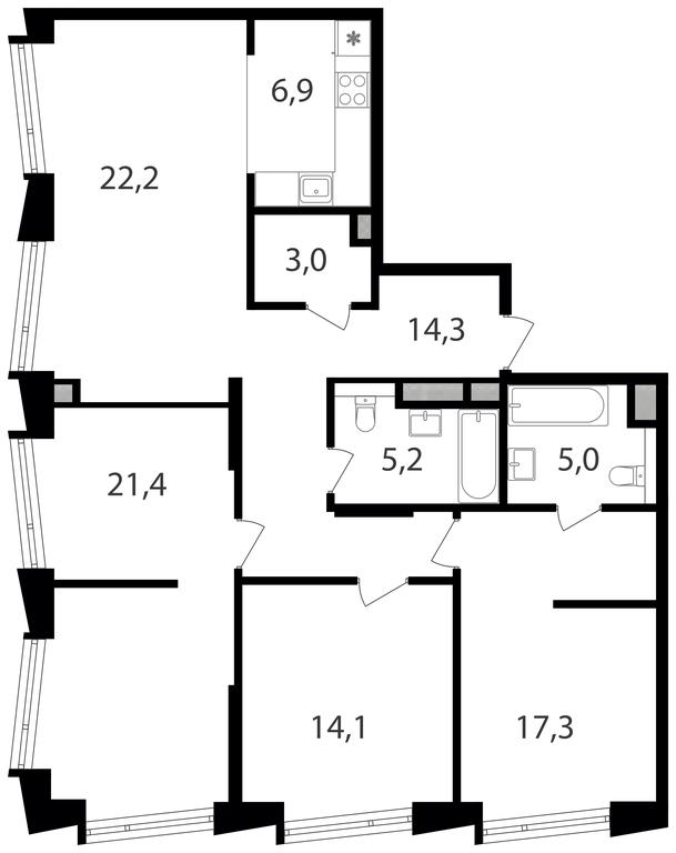 3-BD Apartment Sale, 109.4 sq. m. at Petrovskiy Park II, Stary Petrovsko-Razumovsky Drive, 1/23, Moscow, Russia #1 3-BD Apartment Sale, 109.4 sq. m. at Petrovskiy Park II, Stary Petrovsko-Razumovsky Drive, 1/23, Moscow, Russia #1