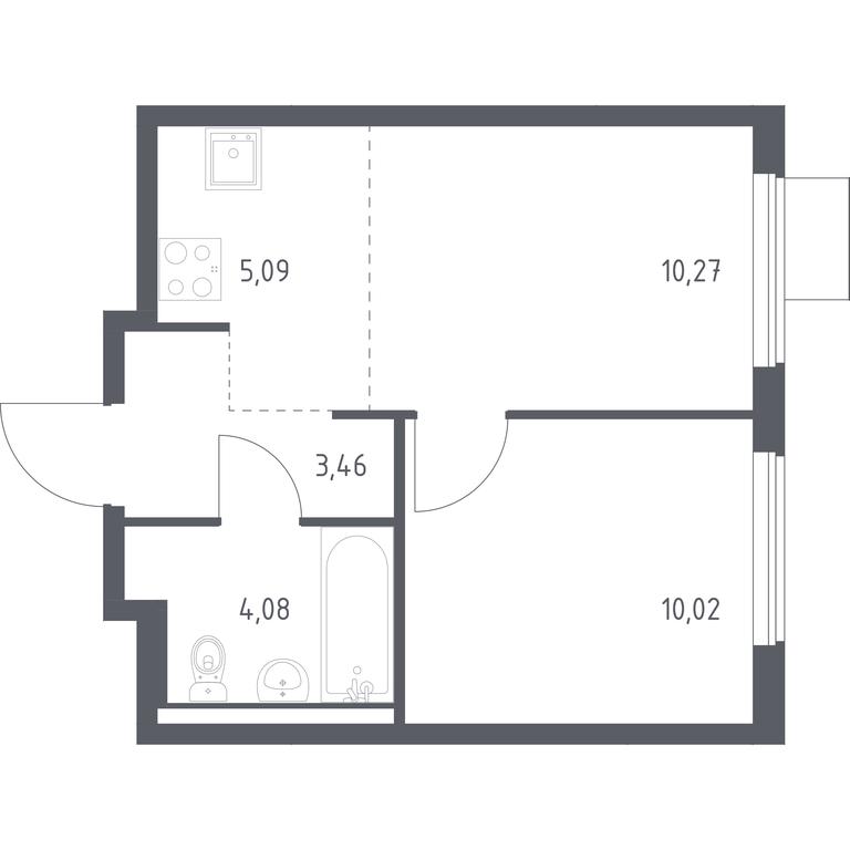 Apartment Sale, 32.92 sq. m. at Gorki Park, Shkolnaya ulitsa, 2, derevnya Korobovo, Leninskiy City District, Moscow Region, Russia #1 Apartment Sale, 32.92 sq. m. at Gorki Park, Shkolnaya ulitsa, 2, derevnya Korobovo, Leninskiy City District, Moscow Region, Russia #1